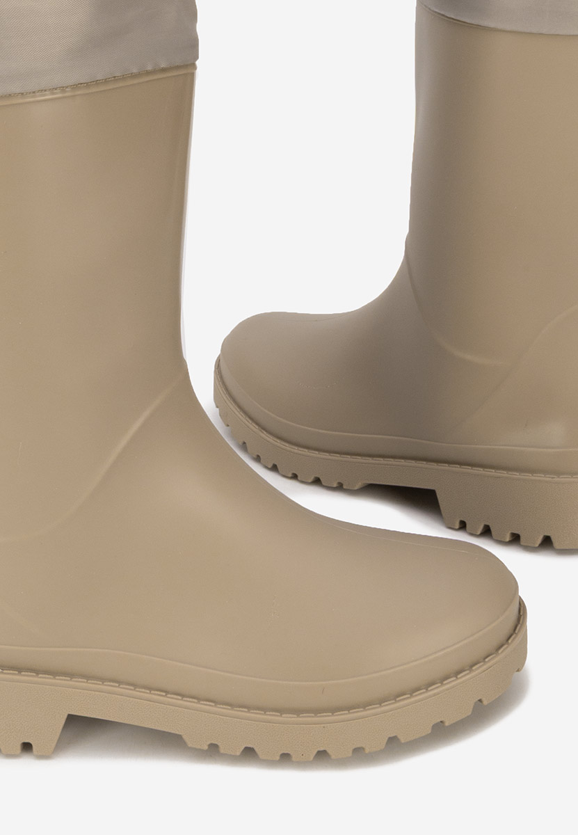 Béžové dámske gumáky Zunaira