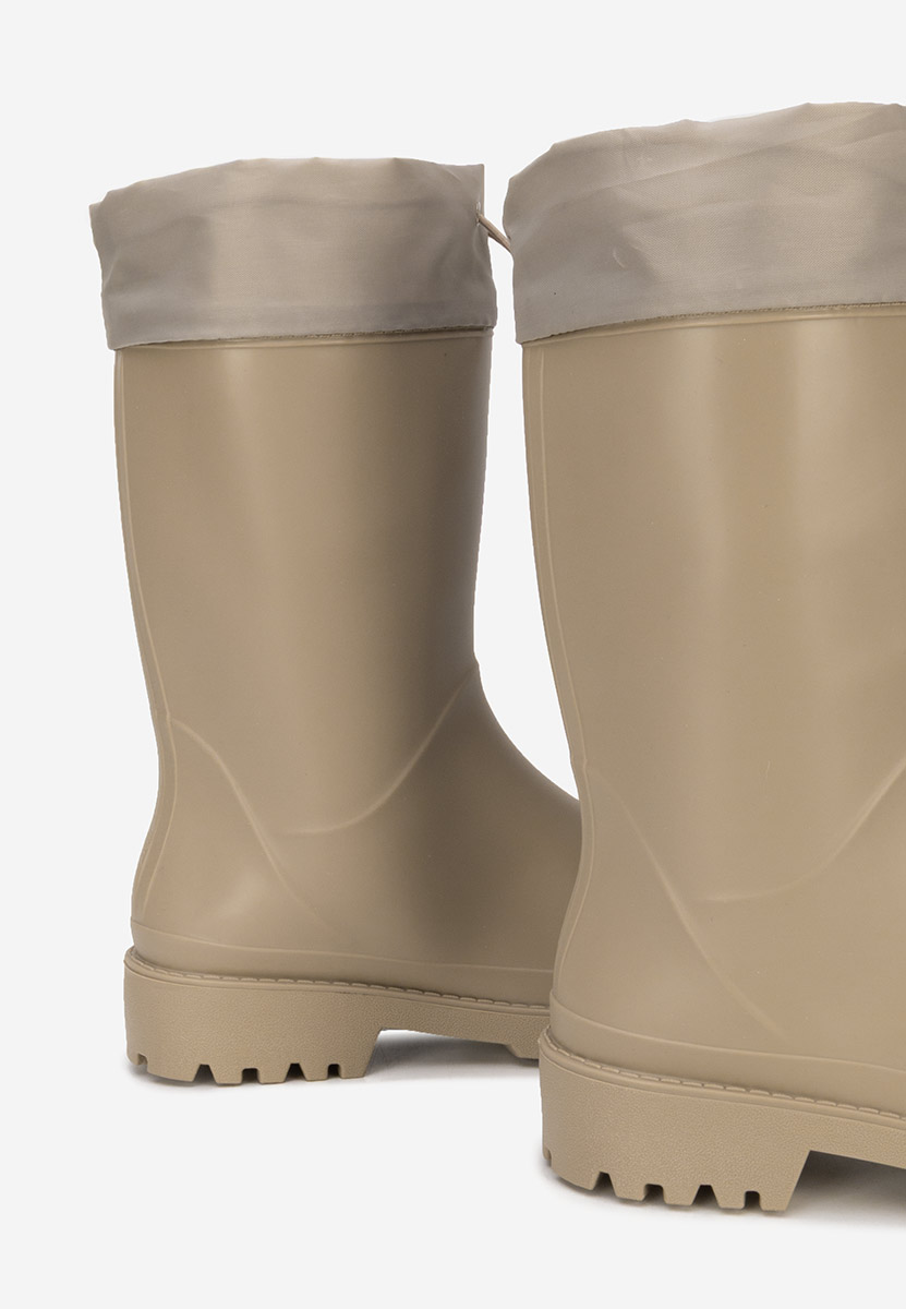 Béžové dámske gumáky Zunaira