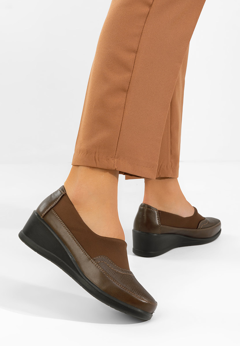 Khaki dámske poltopánky Columia