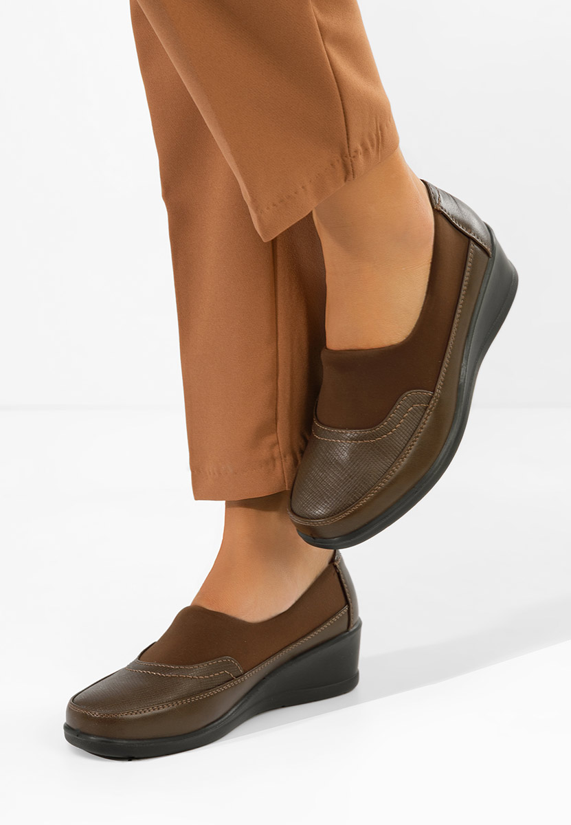 Khaki dámske poltopánky Columia