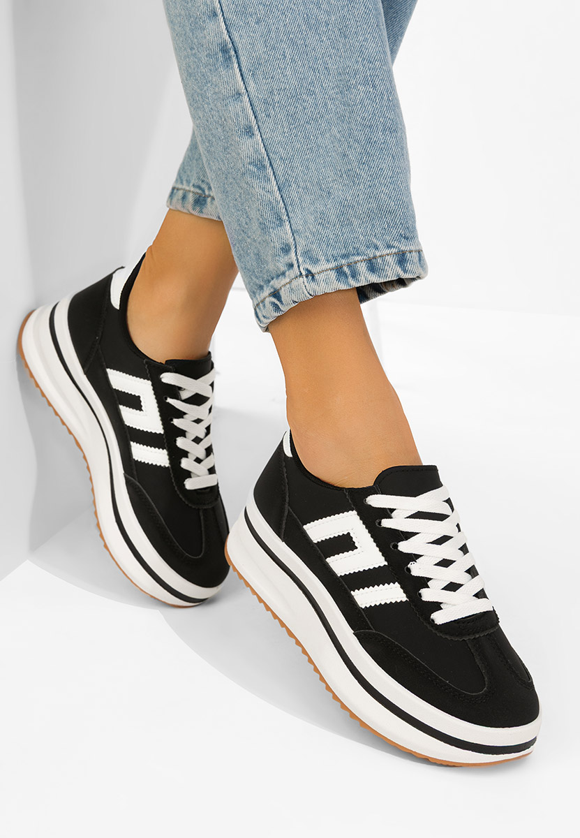 Čierne tenisky na platforme Jesie