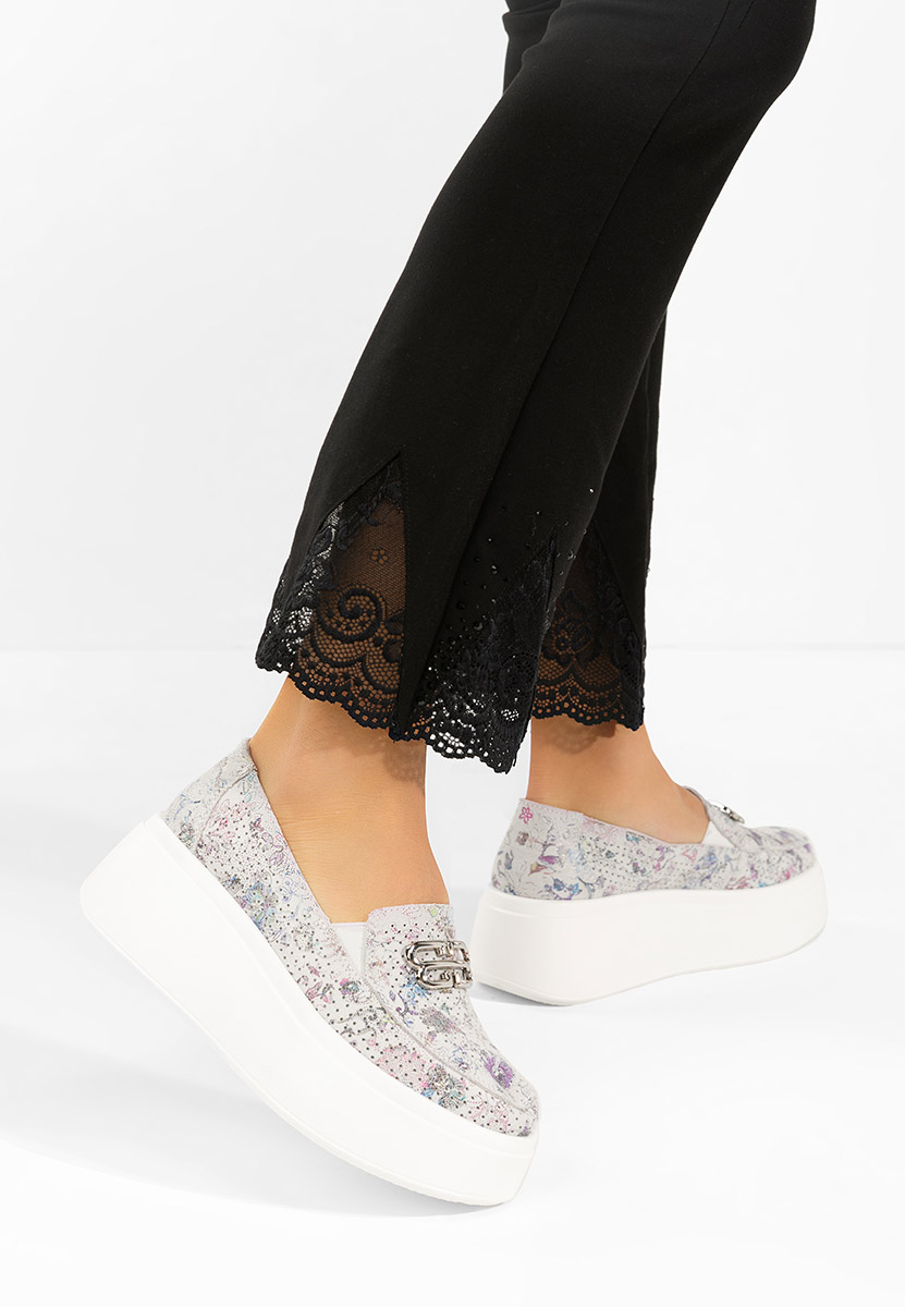 Farebné kožené mokasíny dámske Brinleya