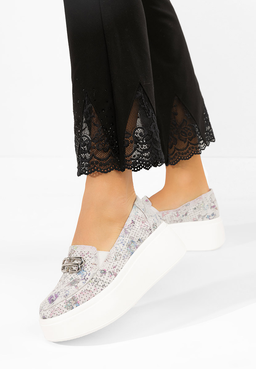 Farebné kožené mokasíny dámske Brinleya