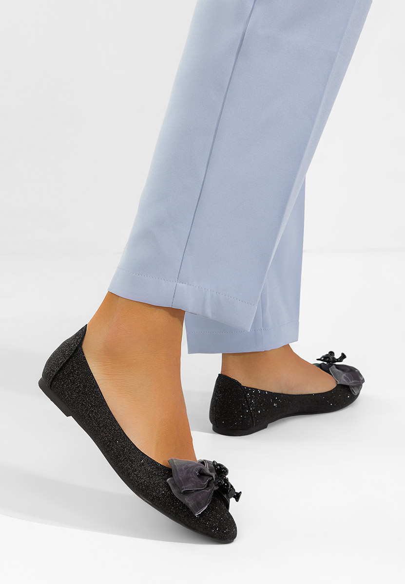 Čierne elegantne balerinky Adelyma