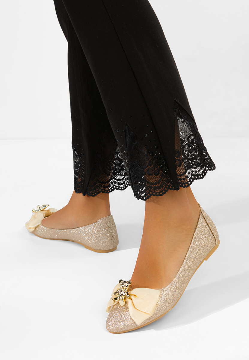 Zlaté elegantne balerinky Adelyma