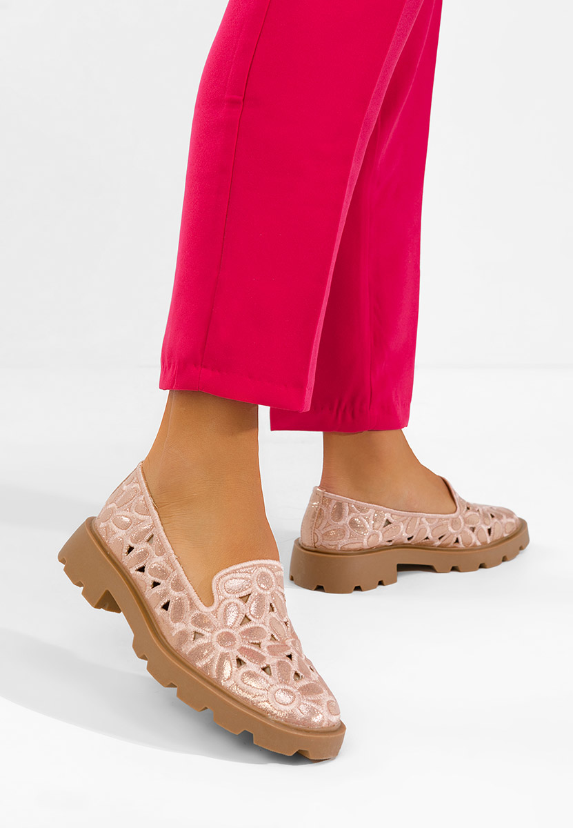 Ružové dámske poltopánky Sorika