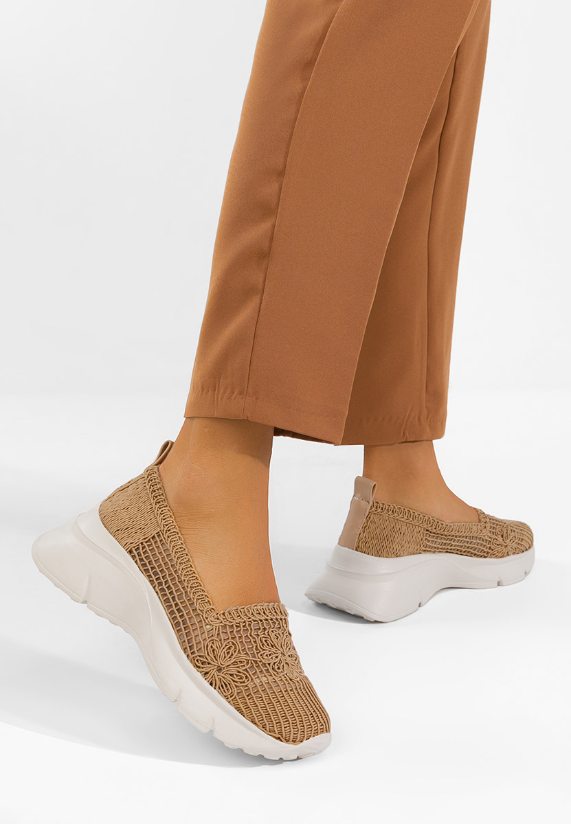 Khaki mokasíny dámske Offelia