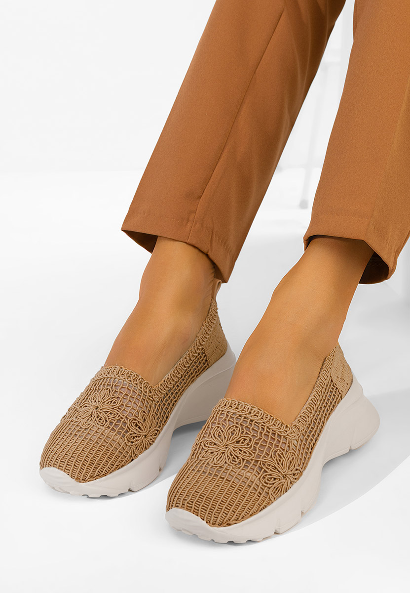 Khaki mokasíny dámske Offelia