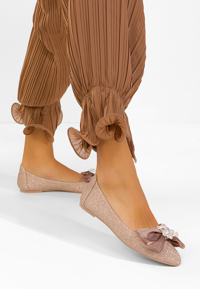 šampanské elegantne balerinky Adelyma