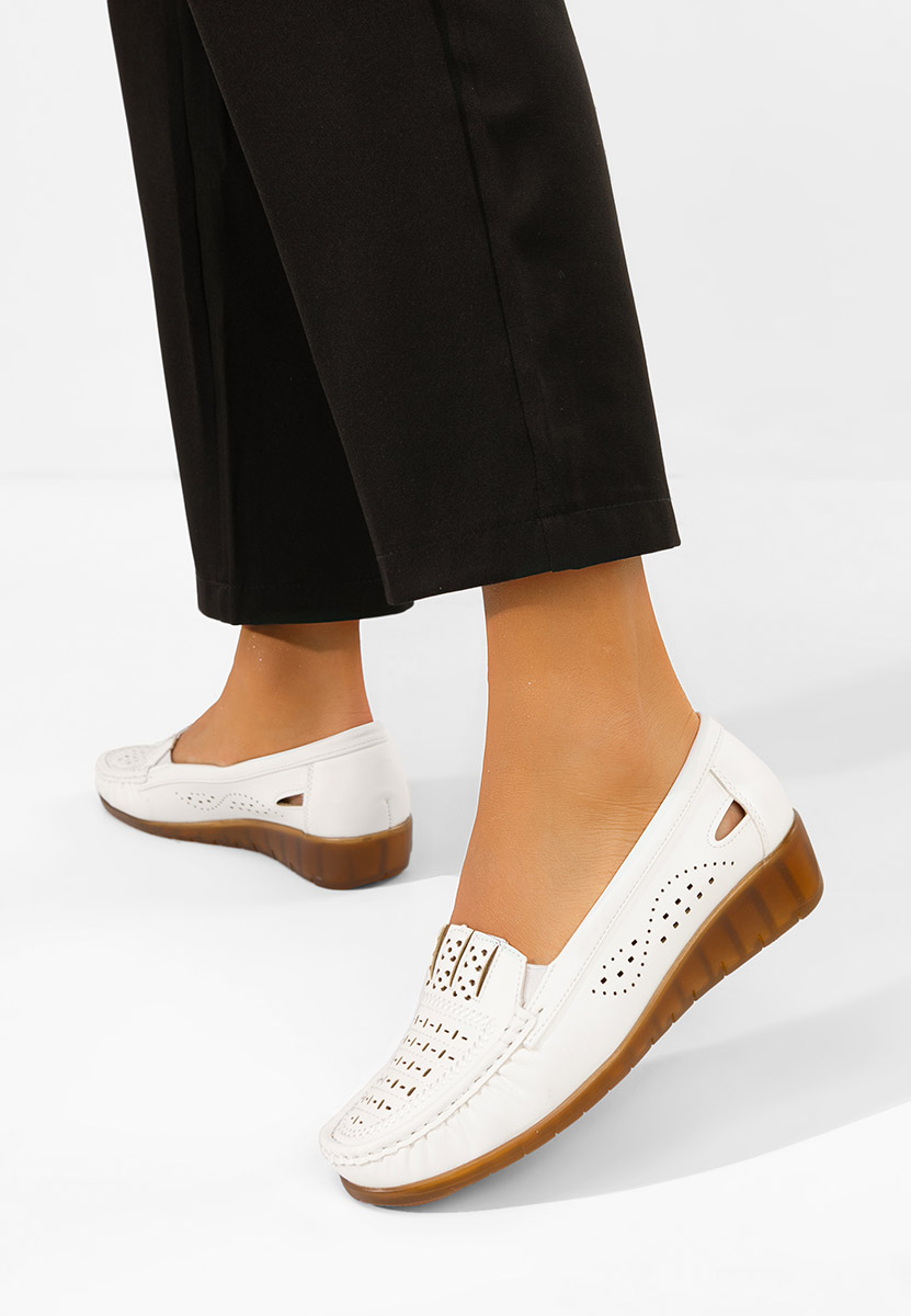 E-shop Biele mokasíny dámske Genovia