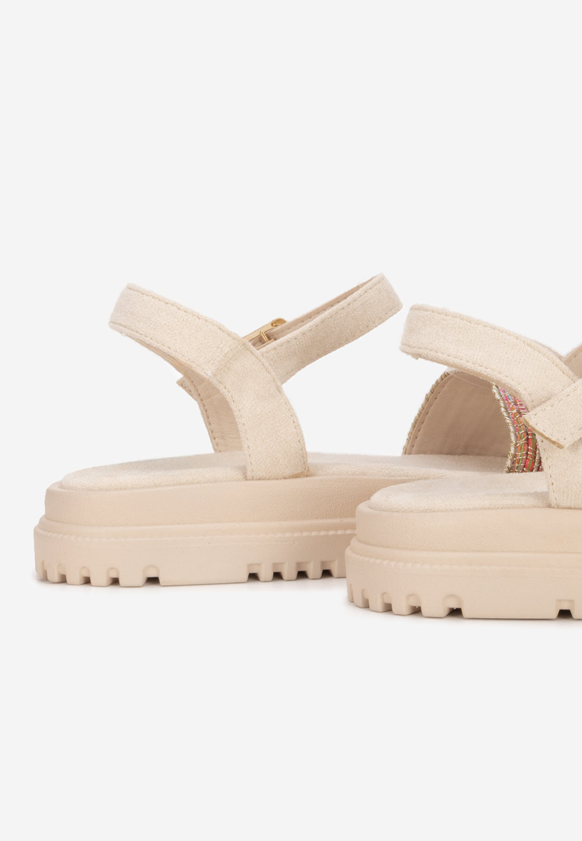 Farebné sandále na platforme Donetia