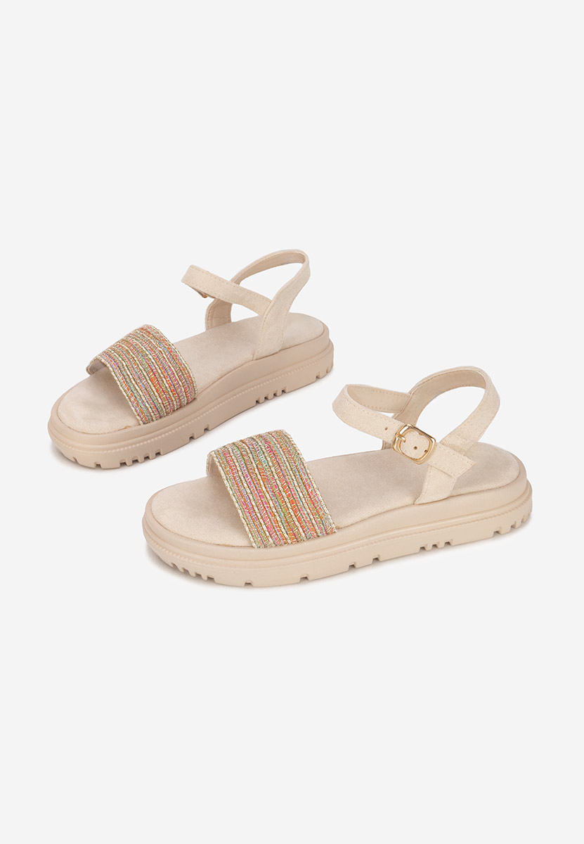 Farebné sandále na platforme Donetia