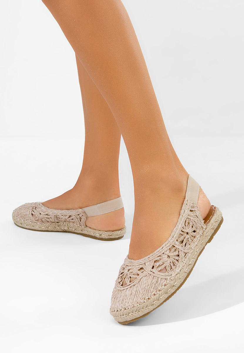 E-shop Béžové dámske espadrilky Mistala