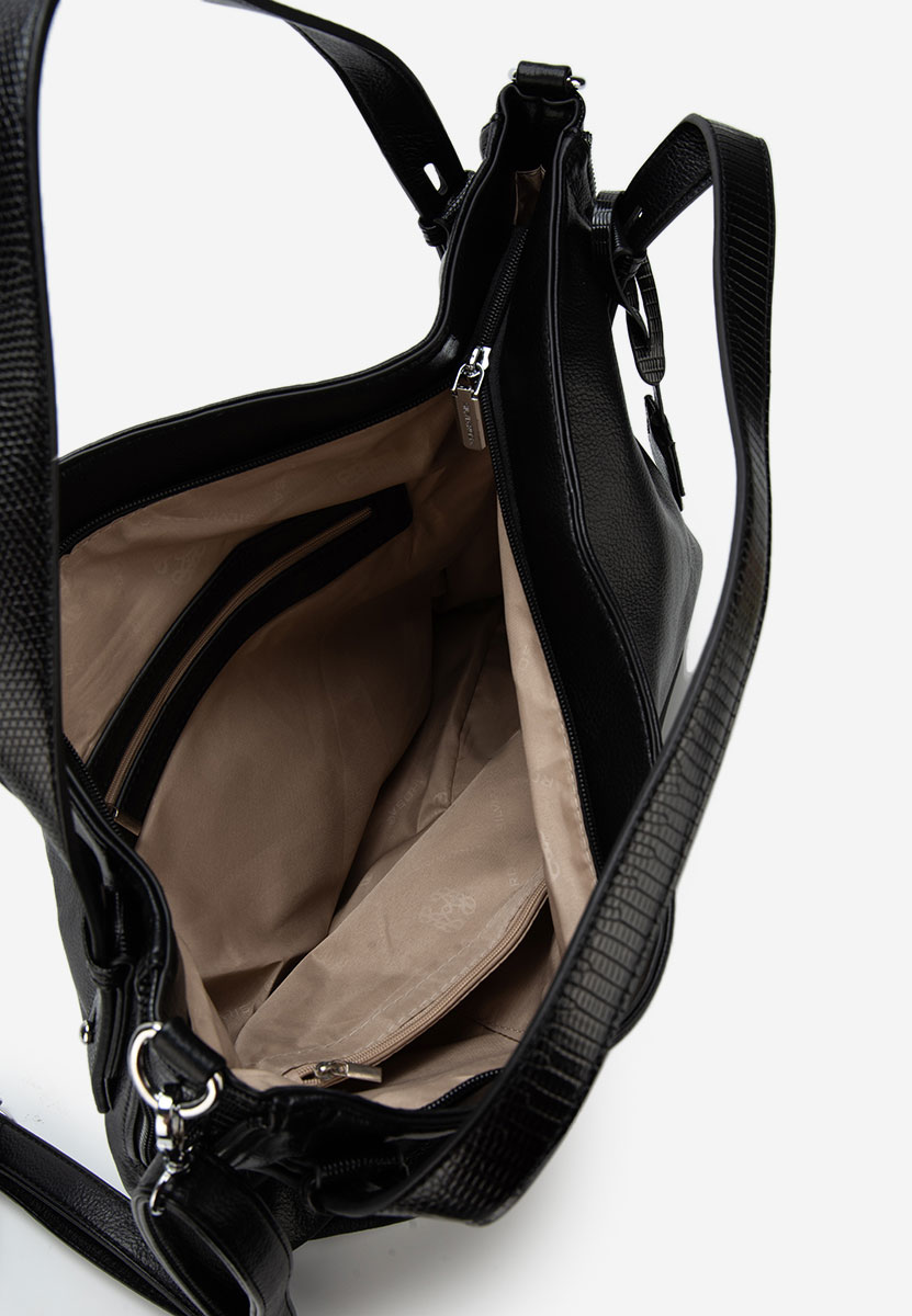 Čierne kabelka do ruky Silvia Rosa 8256