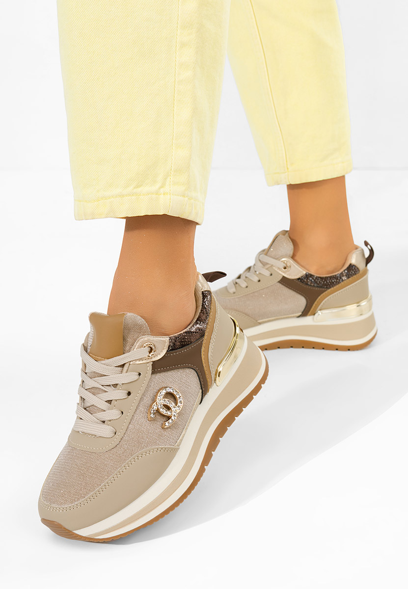E-shop Khaki tenisky na platforme Liliza