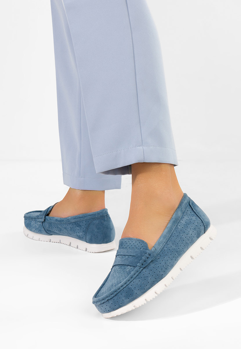 Tmavomdoré kožené mokasíny dámske Valerimia