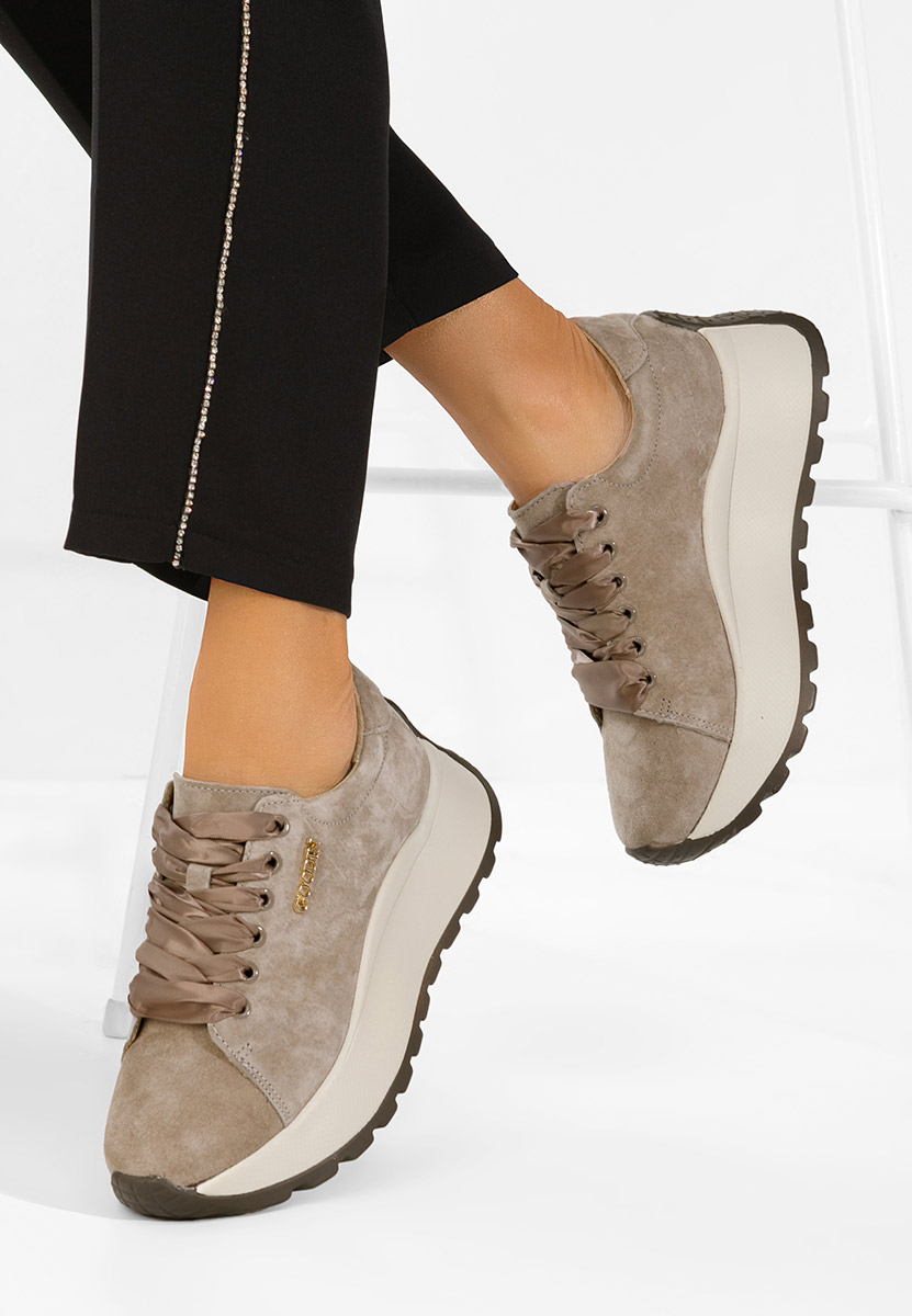 Hnedé dámske tenisky Gonelia