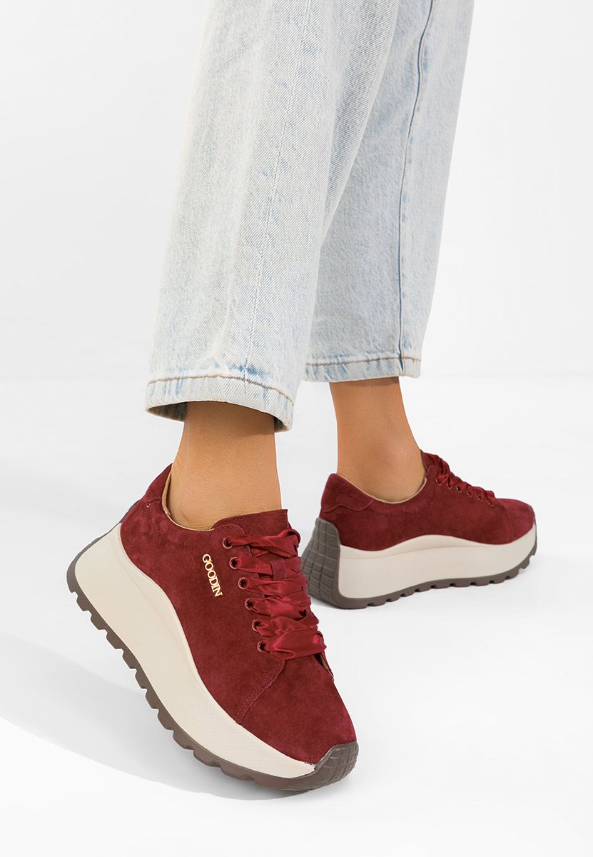 Bordové dámske tenisky Gonelia