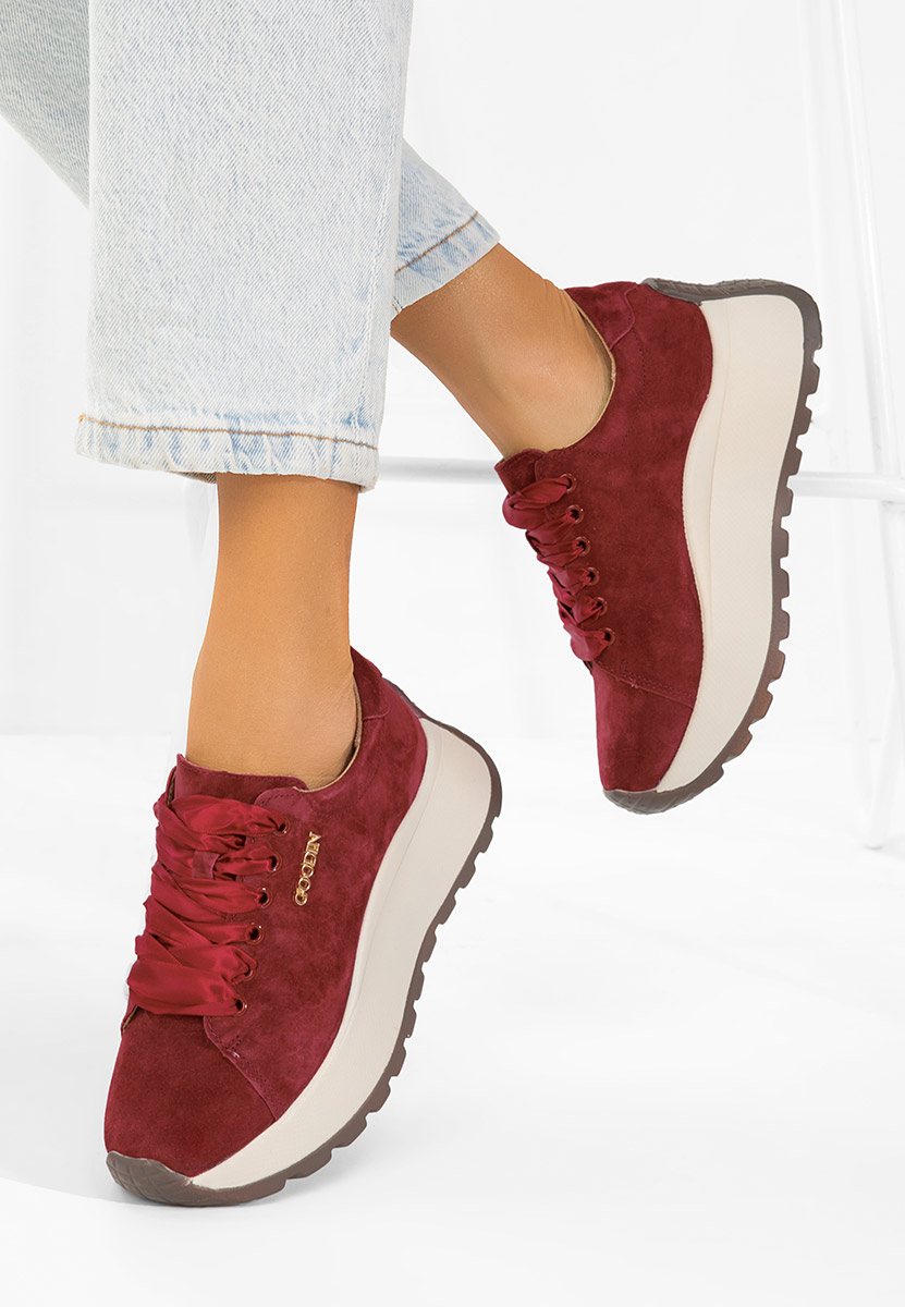 Bordové dámske tenisky Gonelia