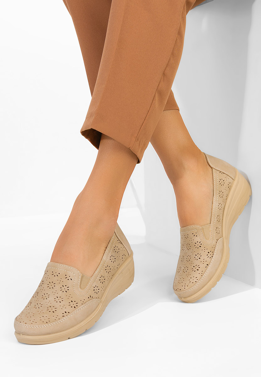 E-shop Khaki mokasíny dámske Shamia