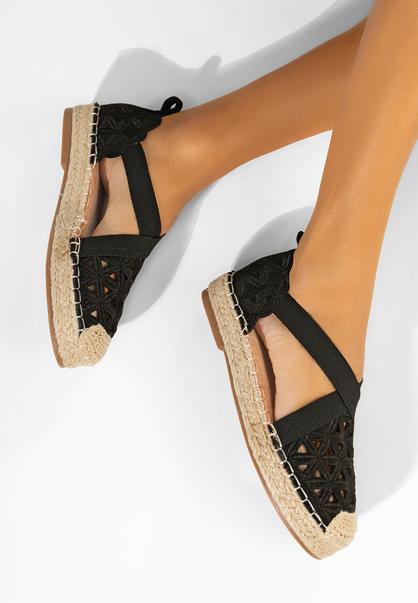 E-shop Čierne dámske espadrilky Feliania