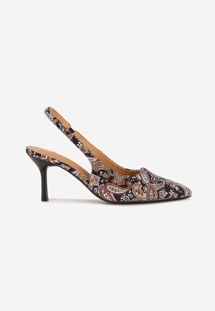 Čierne lodičky s otvorenou pätou Ivorya