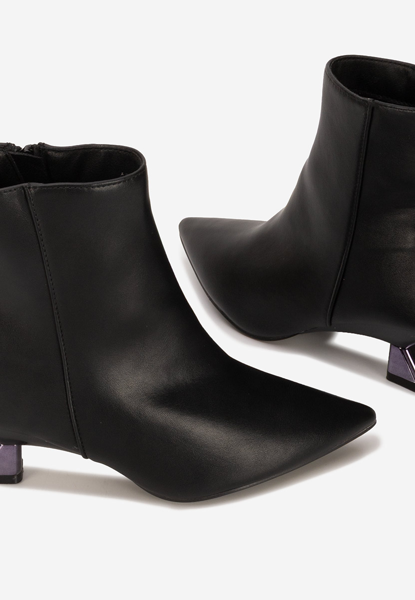 Čierne Členkové kotníkové čižmy Aleliana